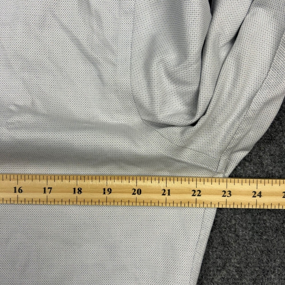 Charles Tyrwhitt Dress Shirt Mens 16/34 Blue Non-Iron Slim Fit Micro Diamond - Picture 9 of 12
